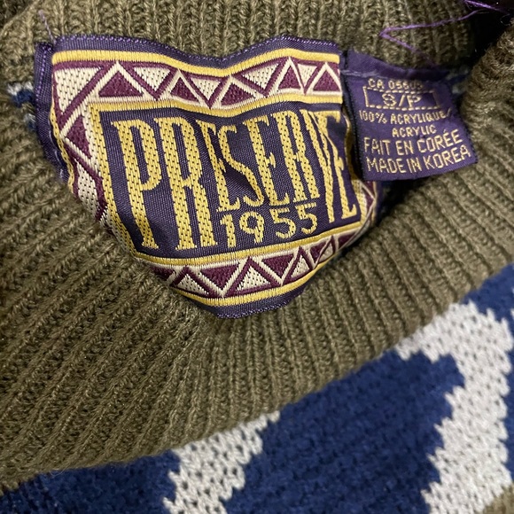 Vintage 90s Aztec Knit Sweater - Picture 5 of 5
